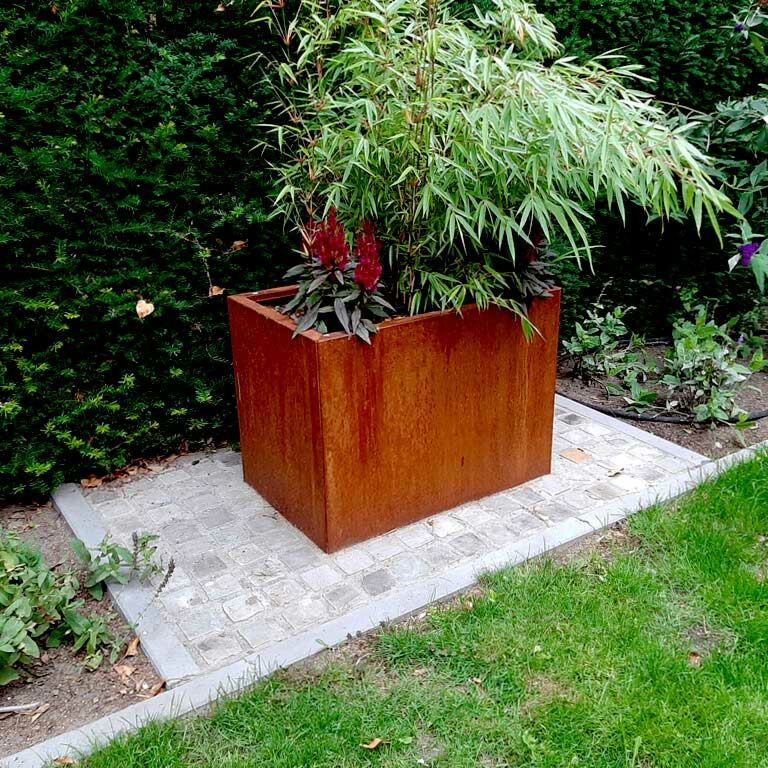 Corten plieno lauko vazonas Texas 50 x 80 cm