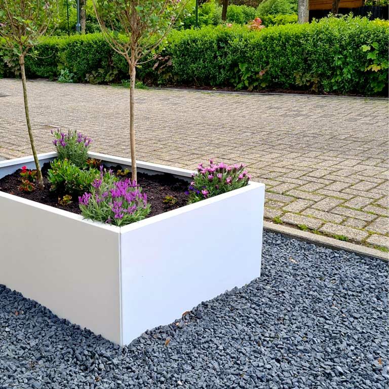 Milteliniu būdu dengtas plieninis lauko vazonas Teksasas 40 x 50 cm