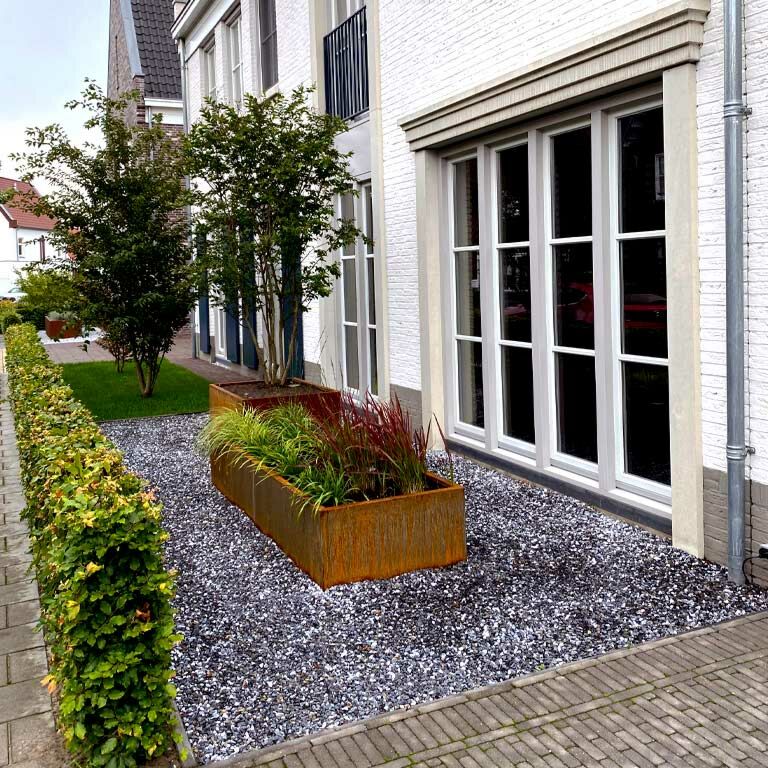 Corten plieno lauko vazonas Teksasas xxl 240 x 100 cm