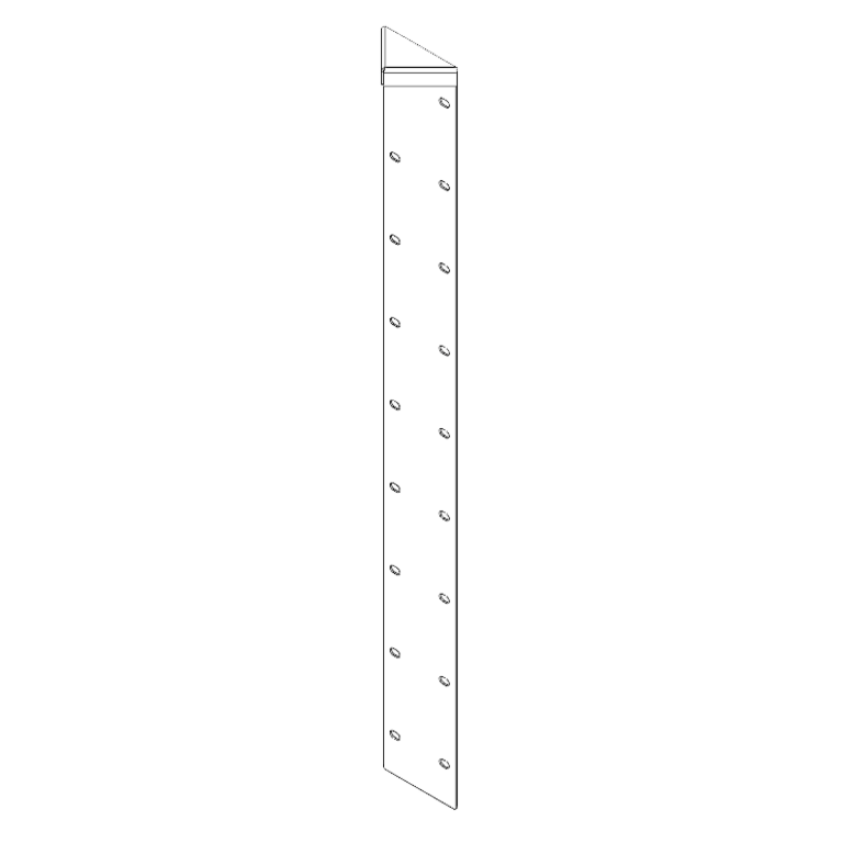 Kampinis elementas korteninis plienas 180° 100 cm