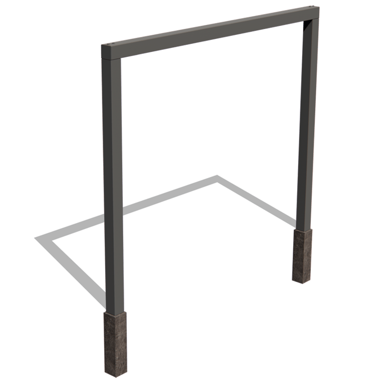 Milteliniu būdu dengta plieninė pergola tiesus 300 cm