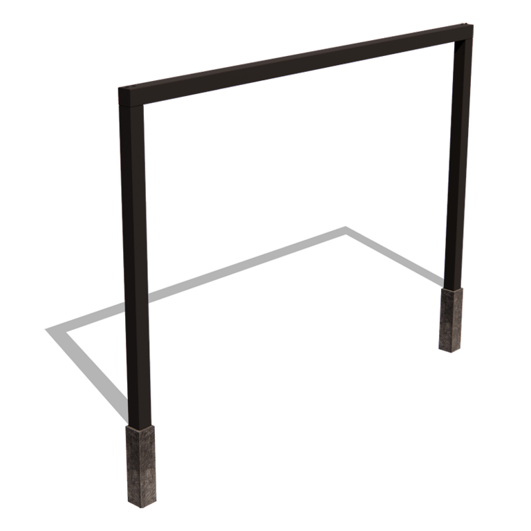 Milteliniu būdu dengta plieninė pergola tiesus 400 cm