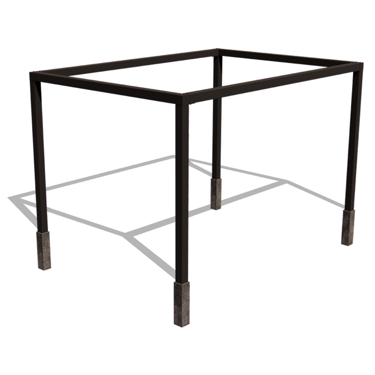 Milteliniu būdu dengta plieninė pergola sąranka kvadratas 424 x 300 cm