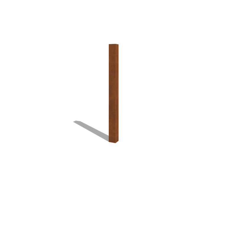 Tvoros stulpas iš corten plieno 150 cm
