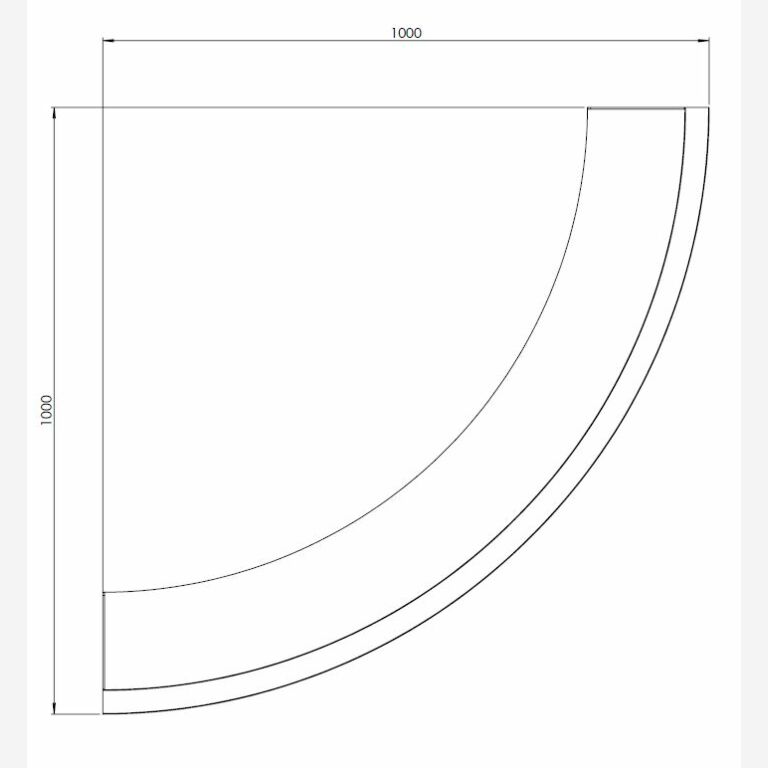 Milteliniu būdu dengta plieninė atraminė sienelė išorinis išlinkis 100 x 100 cm (aukštis 30 cm)