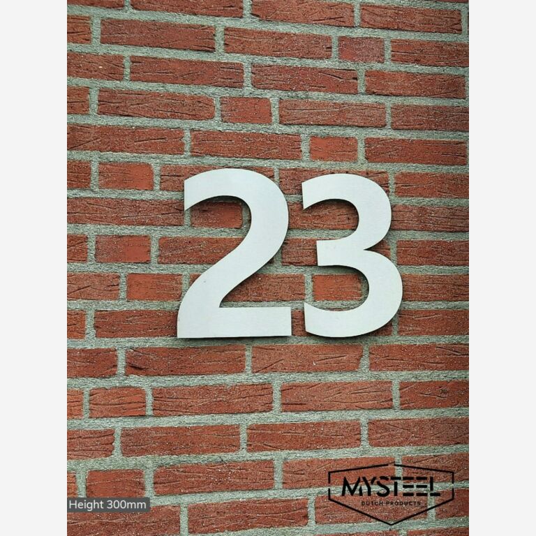 Nerūdijančio plieno namo numeris 6-30 cm