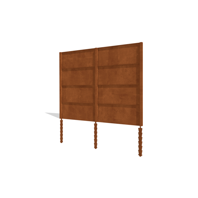 Corten plieno tvora H4 pilnas rinkinys 258 cm