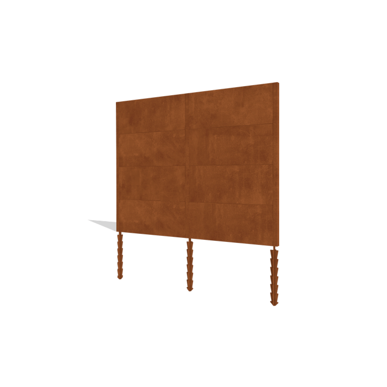 Corten plieno tvora H4 pilnas rinkinys 258 cm
