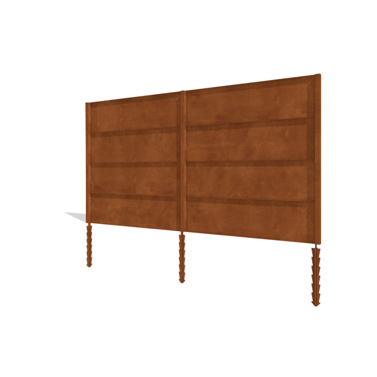 Corten plieno tvora H4 pilnas rinkinys 378 cm