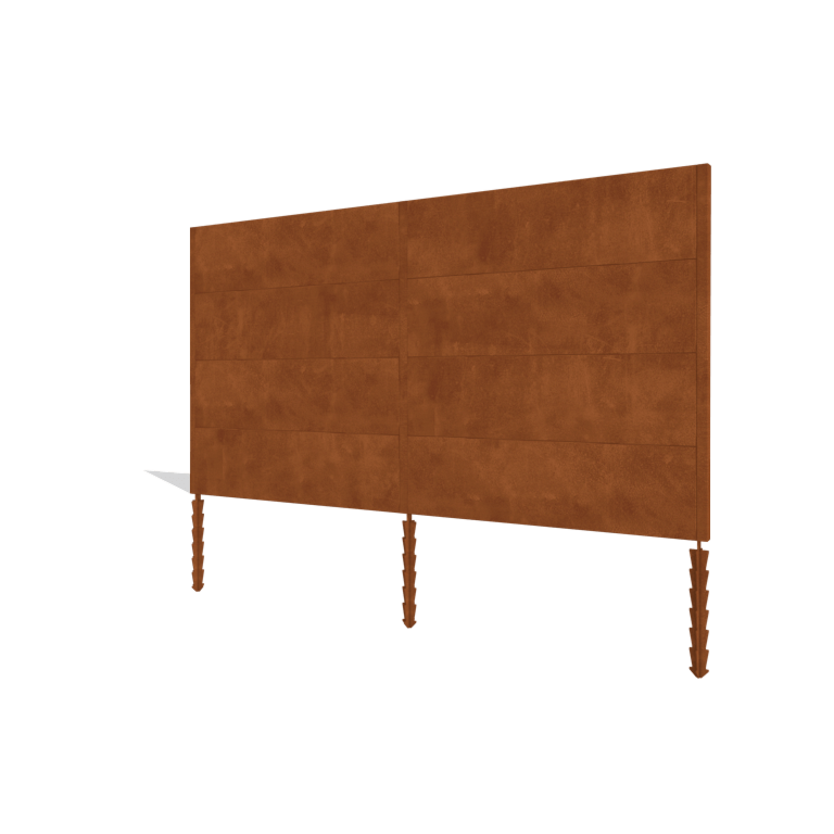 Corten plieno tvora H4 pilnas rinkinys 378 cm