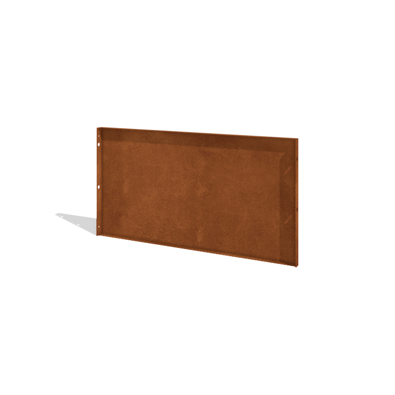 Corten plieno tvora H plokštė 120 x 63,3 cm