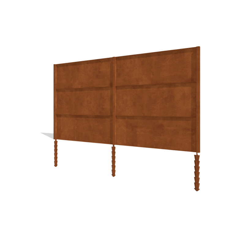 Corten plieno tvora H3 pilnas rinkinys 378 cm