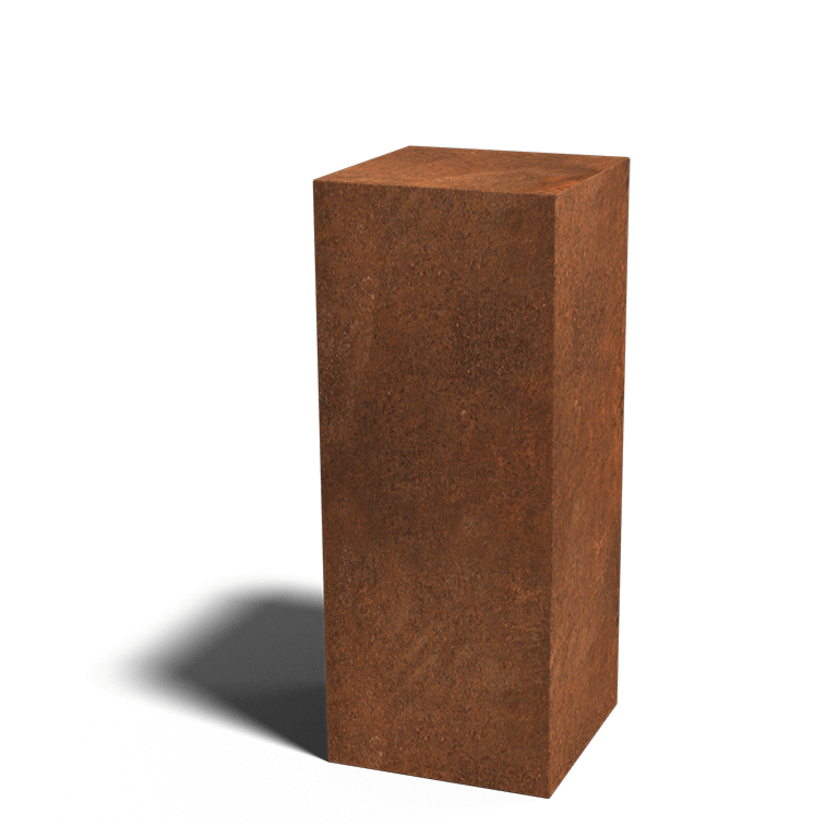 Corten plieno pjedestalas Ohio 40 x 40 x 100 cm