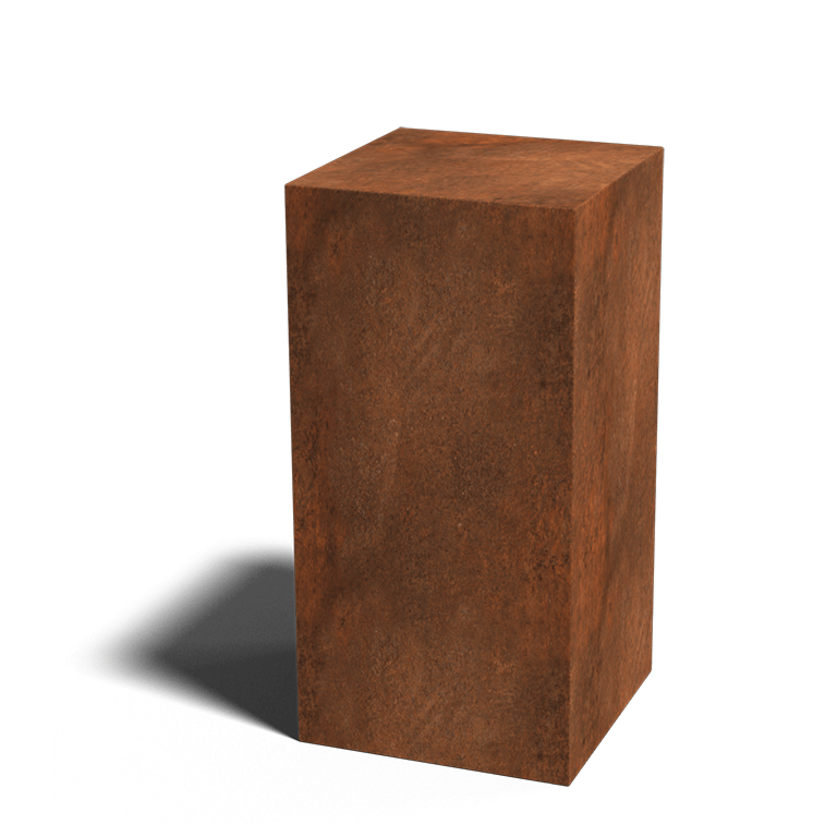 Corten plieno pjedestalas Ohio 40 x 40 x 80 cm