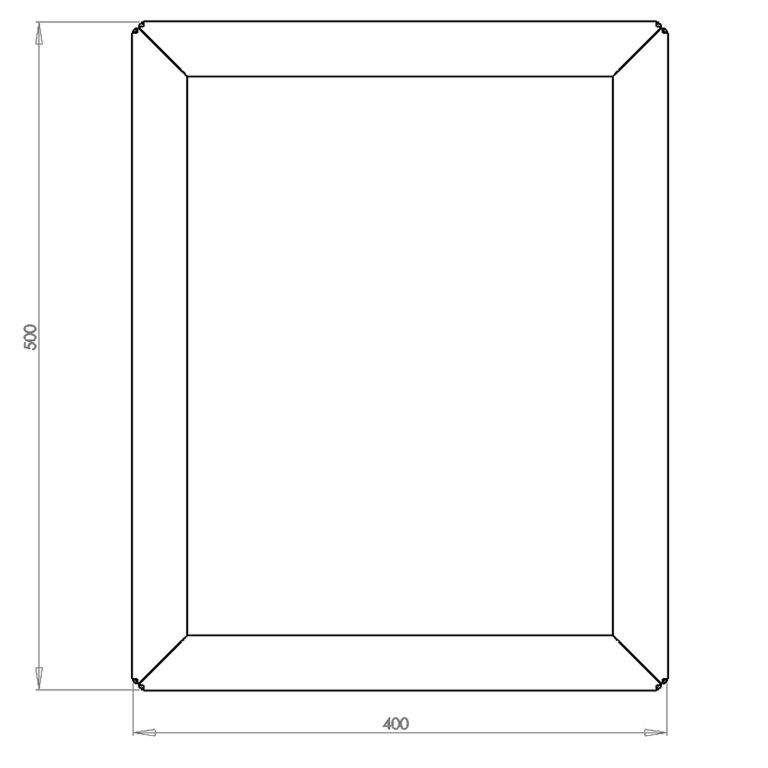 Milteliniu būdu dengtas plieninis lauko vazonas Teksasas 40 x 50 cm
