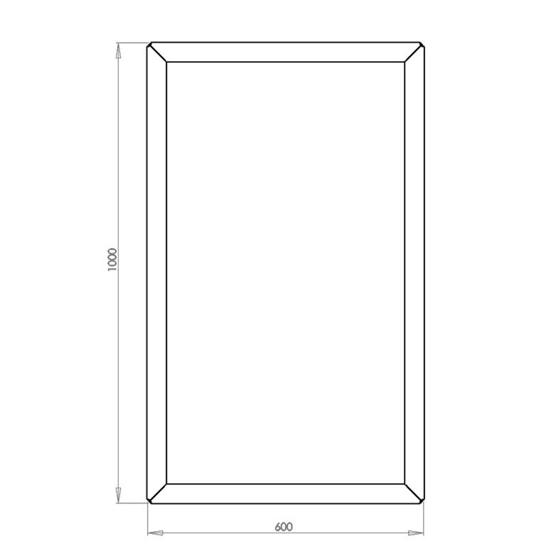 Corten plieno lauko vazonas Teksasas 60 x 100 cm