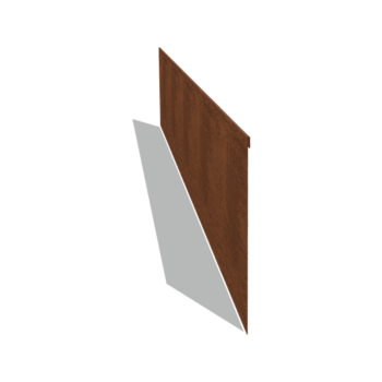 Corten plieno sodo apvadai suplotas 35 cm (ilgis 240 cm)