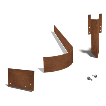 Corten plieno sodo apvadai suplotas FLEX 13 cm komplektas 15 metrų