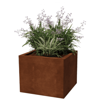 Corten plieno lauko vazonas Miami 50 x 50 cm