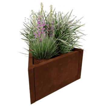 Corten plieno lauko vazonas Alaska lygiakraštis 60 cm