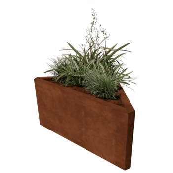 Corten plieno lauko vazonas Alaska lygiakraščiai 84 cm