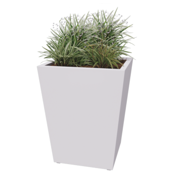 Plieninis lauko vazonas - Kūgis - 80 x 80 x 101,5 cm - Suvirintas - kita RAL spalva - Su dugno plokšte