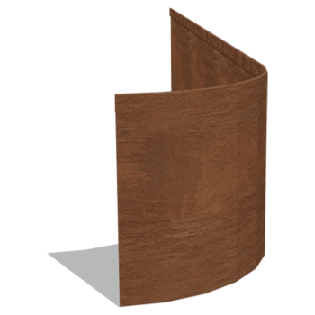 Corten plieno sodo apvadai suplotas FLEX 35 cm (ilgis 150 cm)