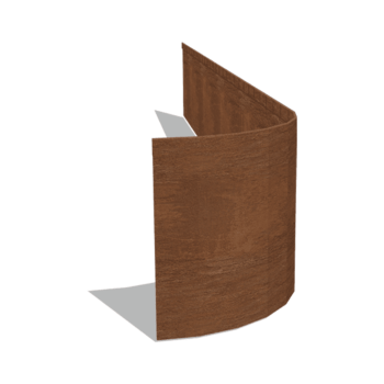 Corten plieno sodo apvadai suplotas FLEX 35 cm (ilgis 240 cm)