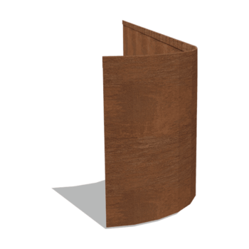Corten plieno sodo apvadai suplotas FLEX 45 cm (ilgis 240 cm)