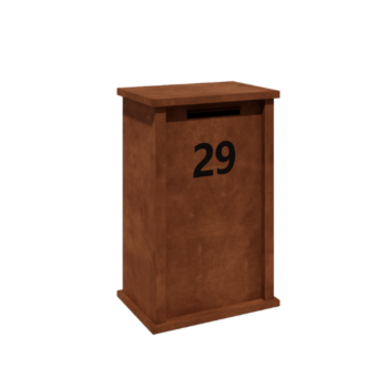 Corten plieno pašto dėžutė - Arizona M - 60 x 40 x 100 cm