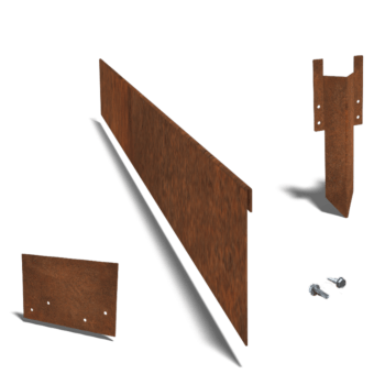 Corten plieno sodo apvadai suplotas 13 cm komplektas 15 metrų