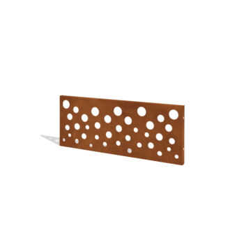 Corten plieno tvora H plokštė B 120 x 47,5 cm