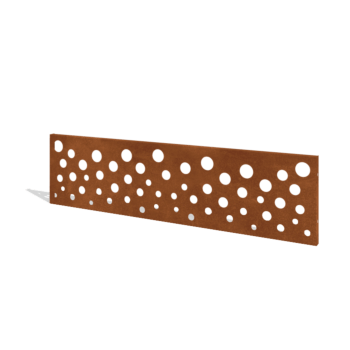 Corten plieno tvora H plokštė B 180 x 47,5 cm