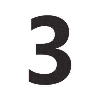 Nerūdijančio plieno namo numeris Juodos spalvos 3 - 15 cm