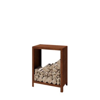 Corten plieninė malkinė Indiana 100 x 80 x 40 cm