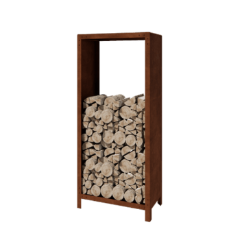 Corten plieninė malkinė Indiana 180 x 80 x 40 cm