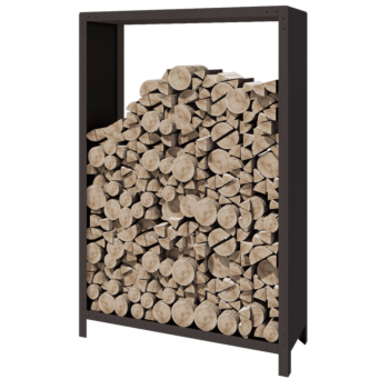 Plieninis malkų stovas - Indiana - 120 x 40 x 180 cm - RAL7016 matinė (antracito pilka)