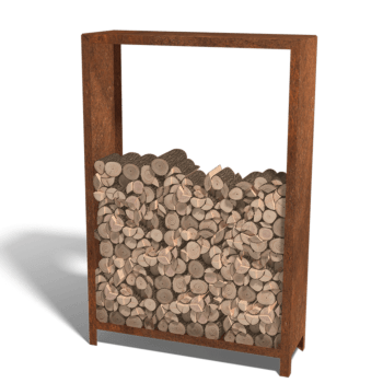 Corten plieninė malkinė Indiana 180 x 120 x 40 cm