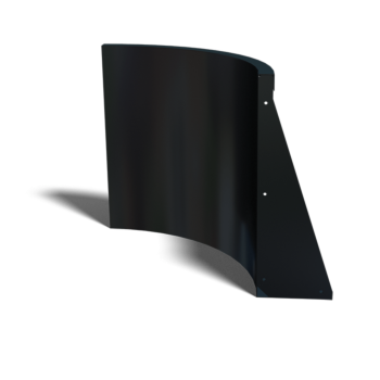 Plieninė atraminė sienelė - Vidinė posūkio dalis - 50 x 50 x 60 cm - kita RAL spalva