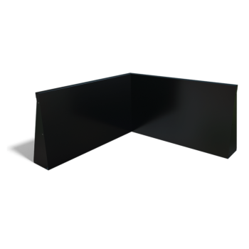 Plieninė atraminė sienelė - Vidinis kampas - 100 x 100 x 60 cm - kita RAL spalva