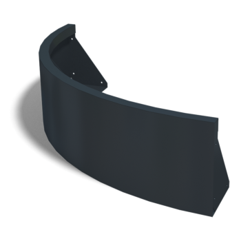 Plieninė atraminė sienelė - Išorinis posūkis - 100 x 100 x 30 cm - kita RAL spalva