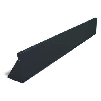 Milteliniu būdu dengta plieninė atraminė sienelė tiesus 200 cm (aukštis 30 cm)