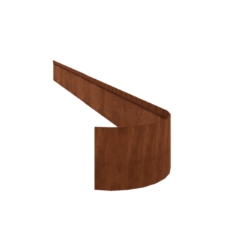 Corten plieno vejos bortelis - Suspaustas FLEX - Aukštis 23 cm - 150 cm