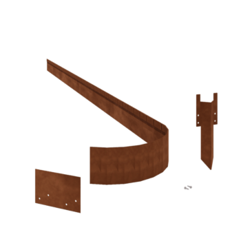 Corten plieno sodo apvadai suplotas FLEX 13 cm komplektas 24 metrams