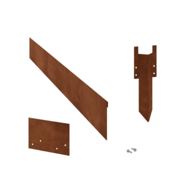 Corten plieno sodo apvadai suplotas 13 cm komplektas 15 metrų