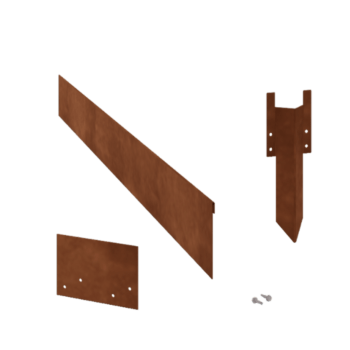 Corten plieno sodo apvadai suplotas 13 cm komplektas 24 metrams