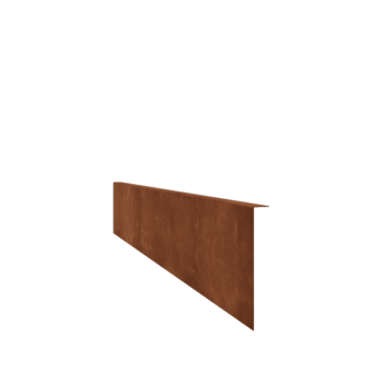 Corten plieno vejos bortelis - Lenktas - Aukštis 22 cm - 240 cm