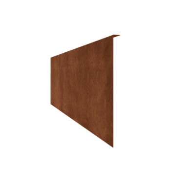 Corten plieno vejos bortelis - Lenktas - Aukštis 45 cm - 150 cm