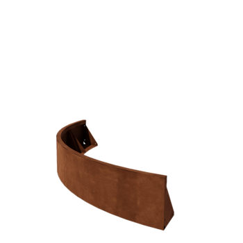 Corten plieno atraminė sienelė - Išorinis posūkis - 150 x 150 x 30 cm