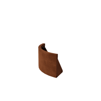 Corten plieno atraminė sienelė išorinis išlinkis 50 x 50 cm (aukštis 30 cm)